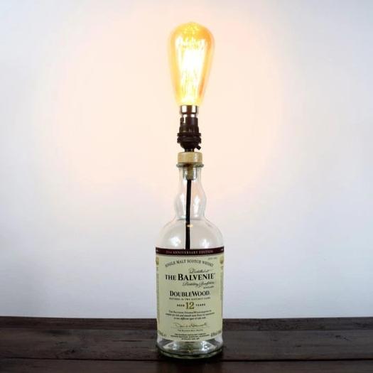 Eco Friendly-Balvenie Doublewood Whiskey Bottle Table Lamp-Whiskey Bottle Table Lamps-Adhock Homeware