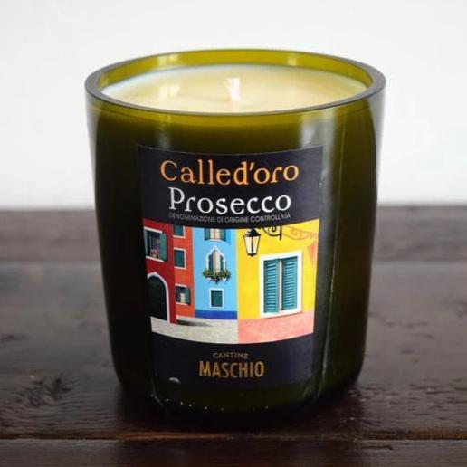 Eco Friendly-Called'oro Prosecco Bottle Candle-Wine & Prosecco Bottle Candles-Adhock Homeware