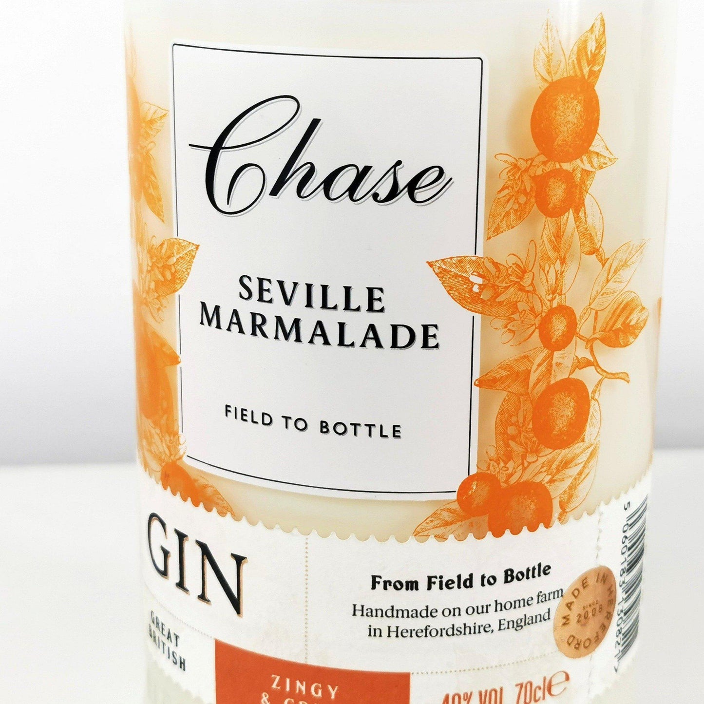 Eco Friendly-Chase Seville Marmalade Gin Bottle Candle-Gin Bottle Candles-Adhock Homeware