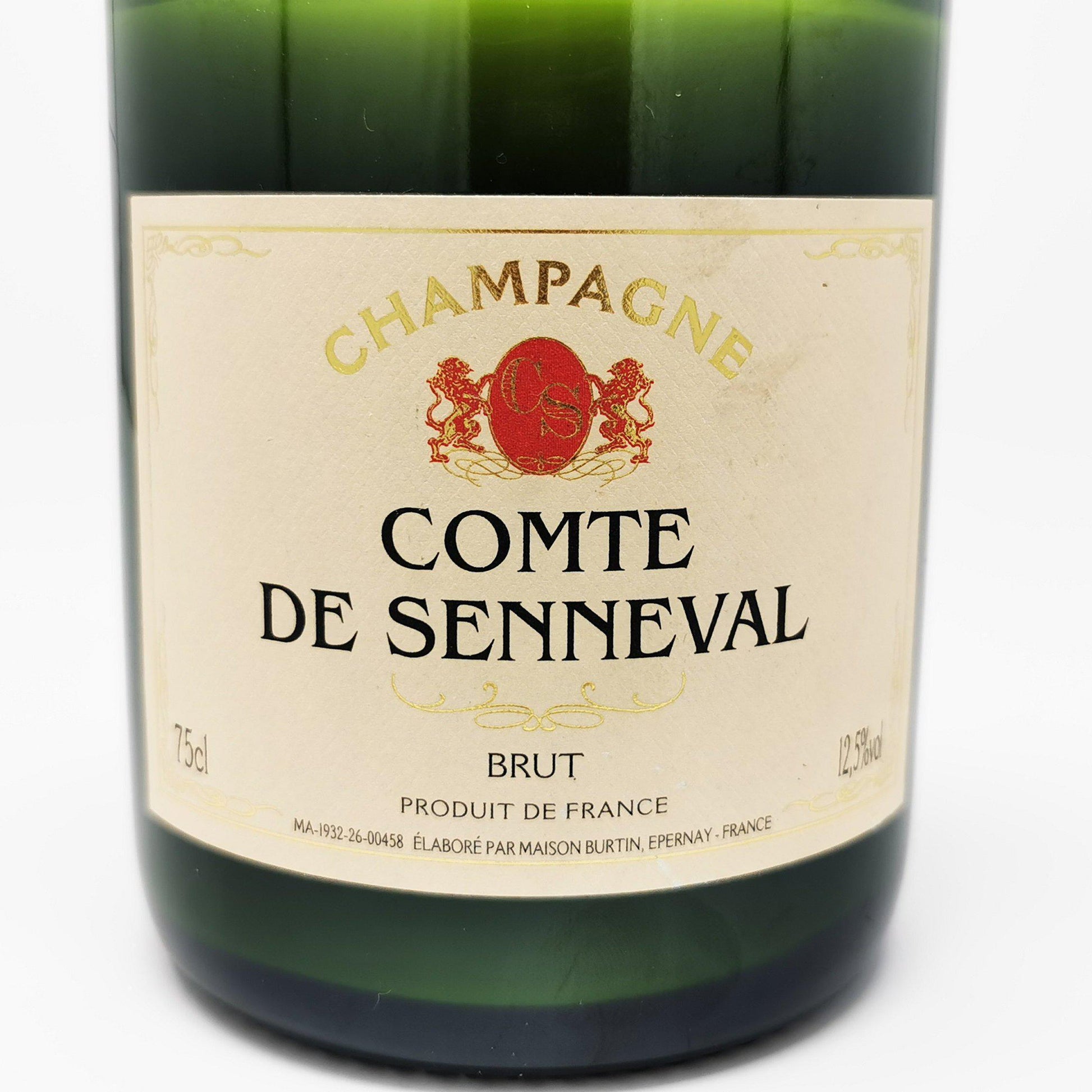 Comte de Senneval Champagne Bottle Candle Adhock Homeware –