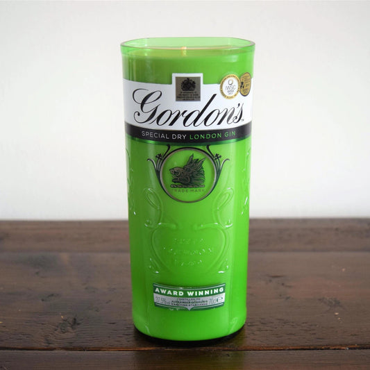 Eco Friendly-Gordons Gin Bottle Candle-Gin Bottle Candles-Adhock Homeware