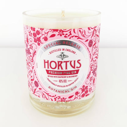 Eco Friendly-Hortus Pink Gin Bottle Candle-Gin Bottle Candles-Adhock Homeware