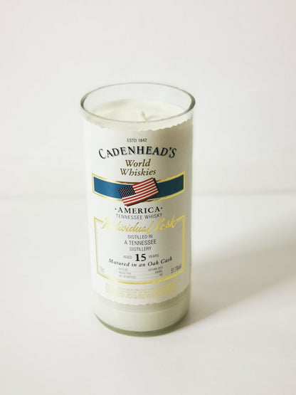 Eco Friendly-Cadenhead's - 15 Year Old Tennessee Whisky Bottle Candle-Whiskey Bottle Candles-Adhock Homeware