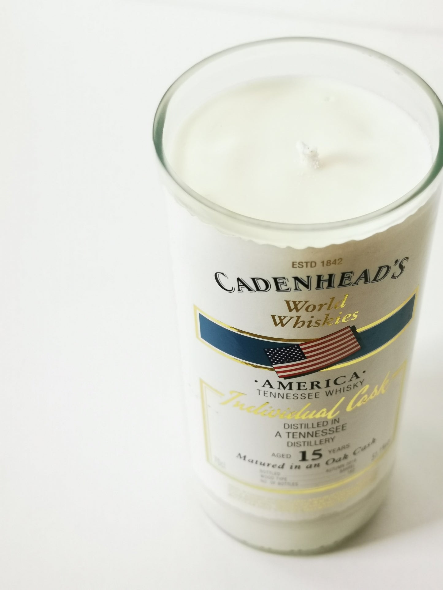 Eco Friendly-Cadenhead's - 15 Year Old Tennessee Whisky Bottle Candle-Whiskey Bottle Candles-Adhock Homeware