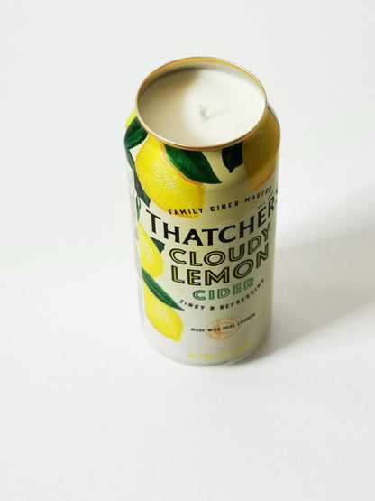 Eco Friendly-Thatchers Cloudy Lemon Cider Can Candle-Cider Can Candles-Adhock Homeware