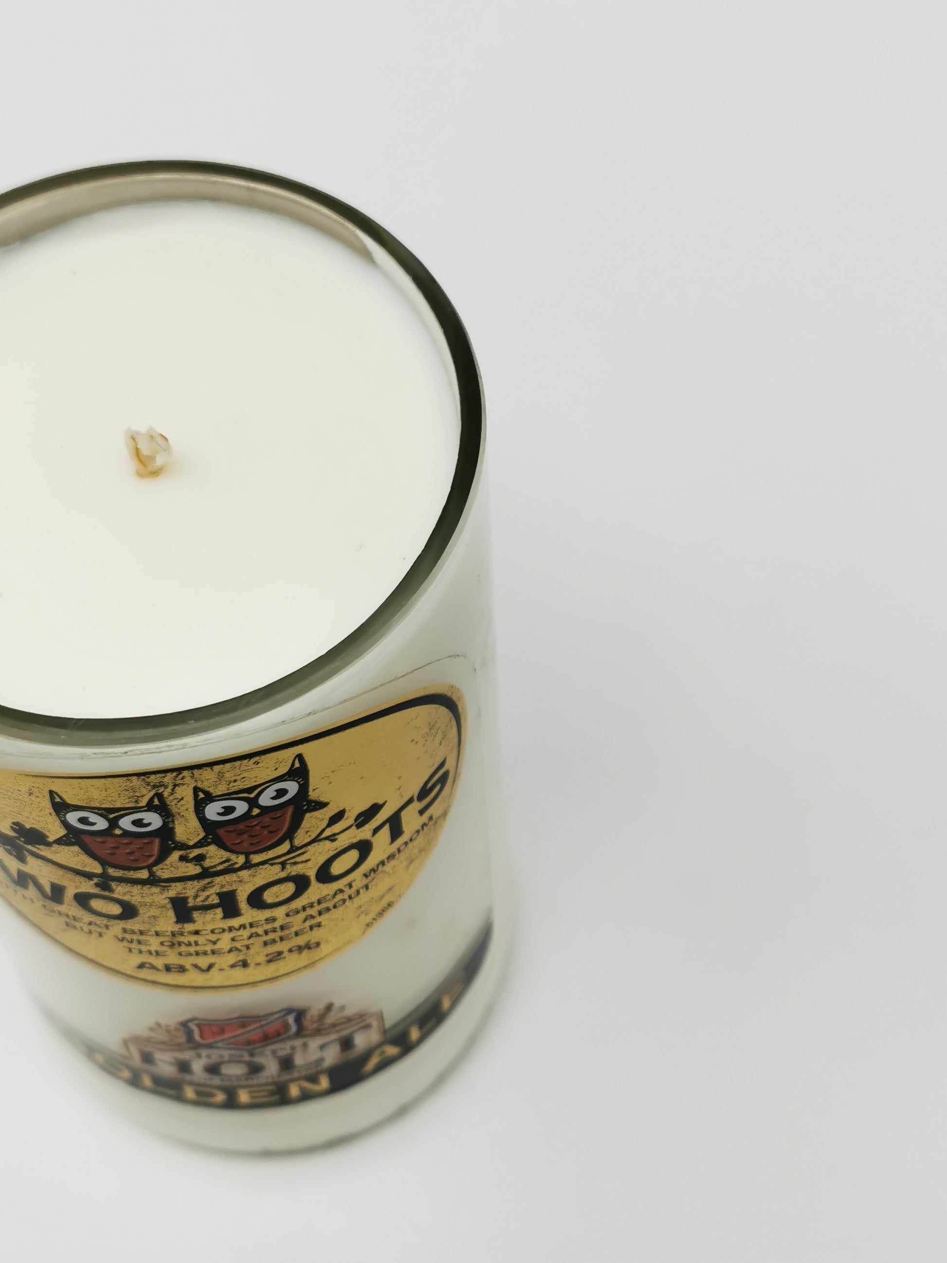 Eco Friendly-Two Hoots Golden Ale Beer Bottle Candle-Beer & Ale Bottle Candles-Adhock Homeware