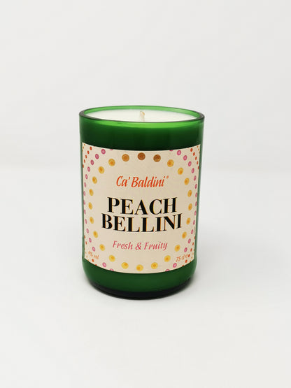 Eco Friendly-Peach Bellini Wine Bottle Candle-Wine & Prosecco Bottle Candles-Adhock Homeware
