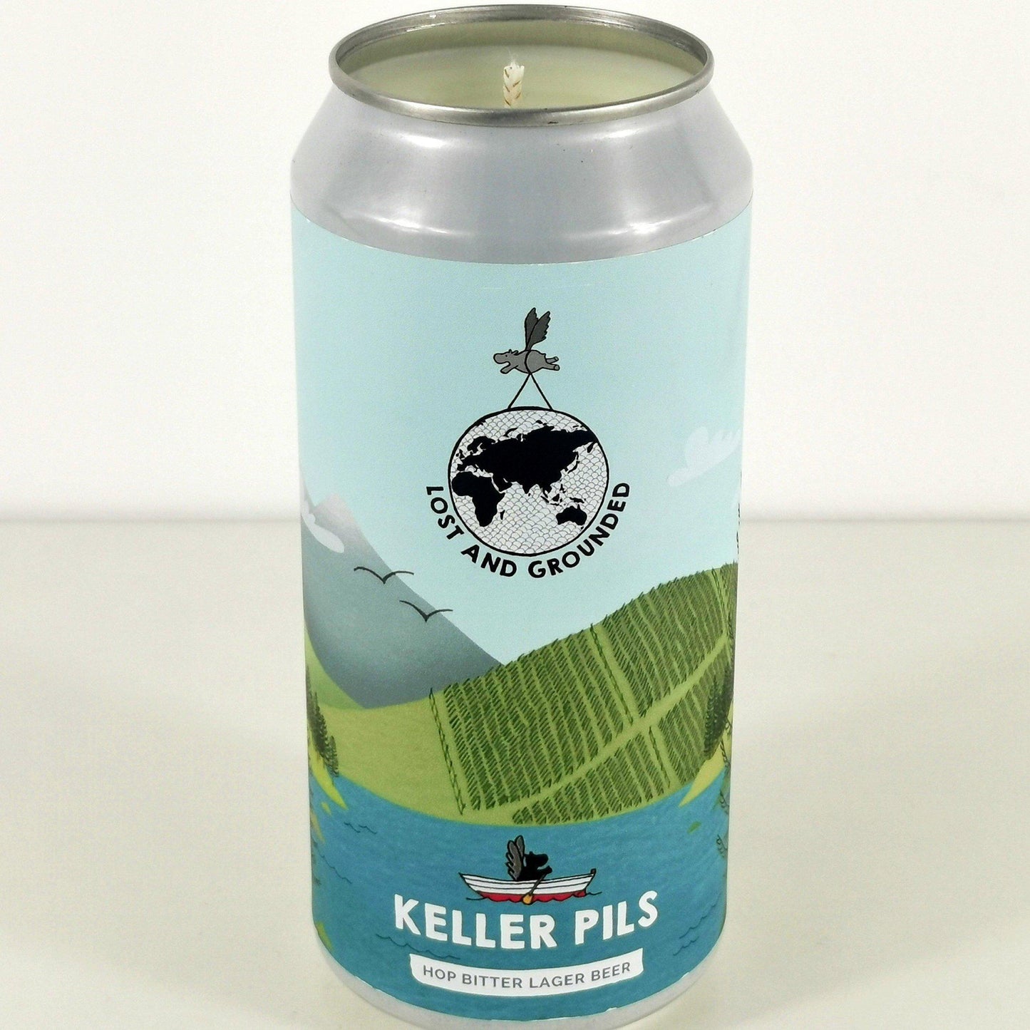 Eco Friendly-Keller Pils by Lost and Grounded Craft Beer Can Candle-Beer Can Candles-Adhock Homeware
