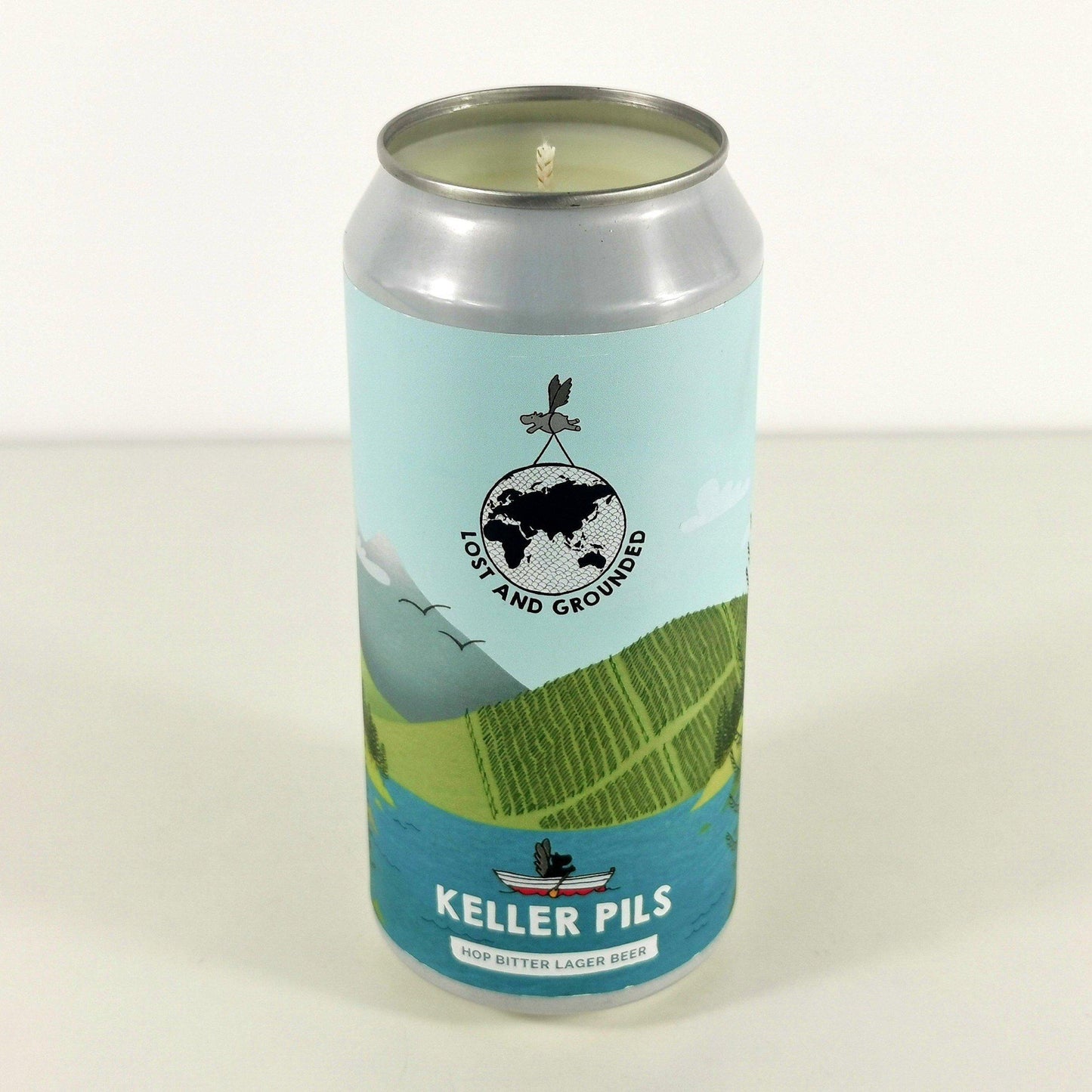 Eco Friendly-Keller Pils by Lost and Grounded Craft Beer Can Candle-Beer Can Candles-Adhock Homeware