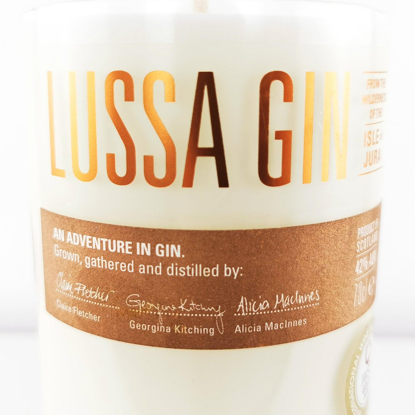 Eco Friendly-Lussa Gin Bottle Candle-Gin Bottle Candles-Adhock Homeware