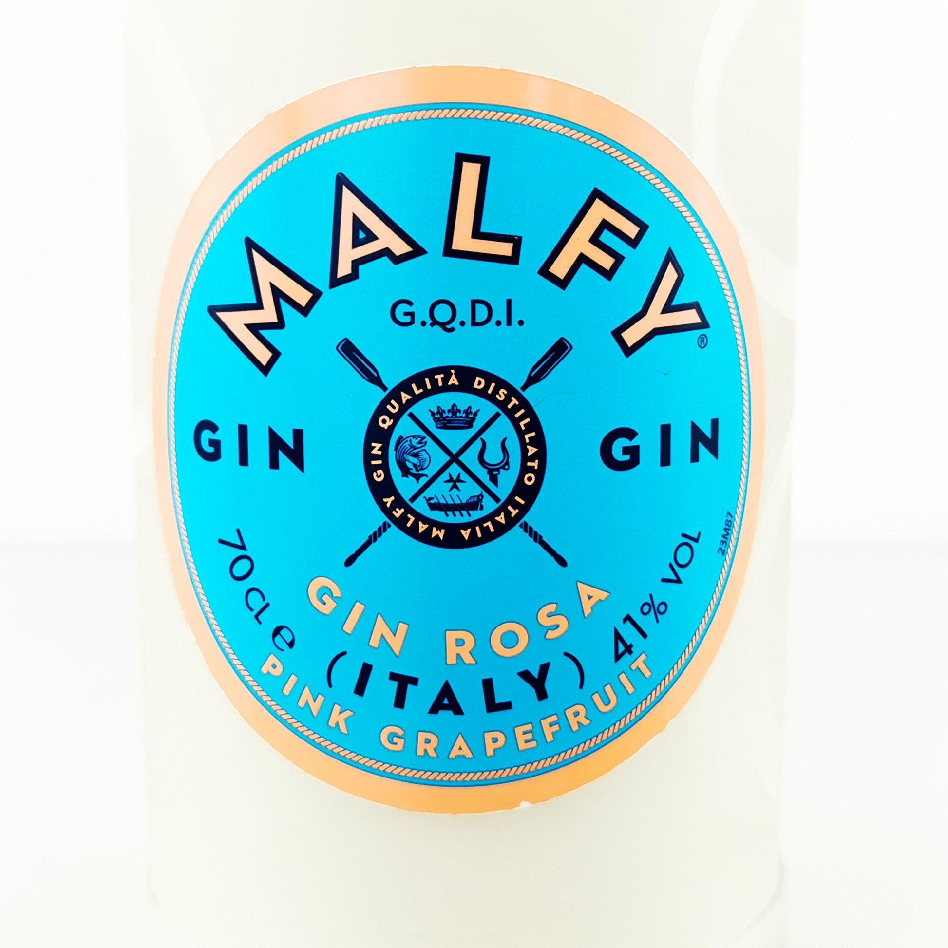 Eco Friendly-Malfy Rosa Gin Bottle Candle-Gin Bottle Candles-Adhock Homeware