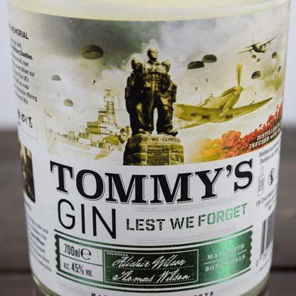 Eco Friendly-Tommy's Gin Bottle Candle-Gin Bottle Candles-Adhock Homeware