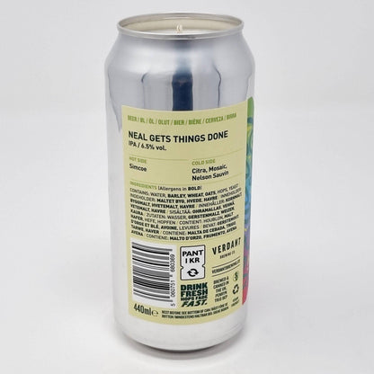 Eco Friendly-Verdant Neal Gets Things Done Craft Beer Can Candle--Adhock Homeware